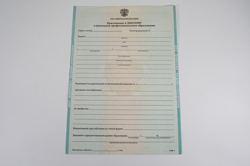 Диплом о начальном образовании  2010-2024 годов в Электростали