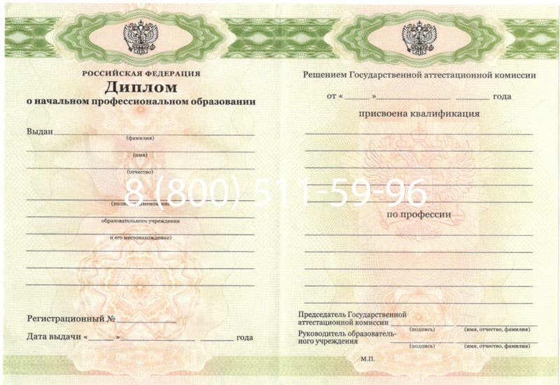 Купить Диплом о начальном образовании  2010-2024 годов в Электростали