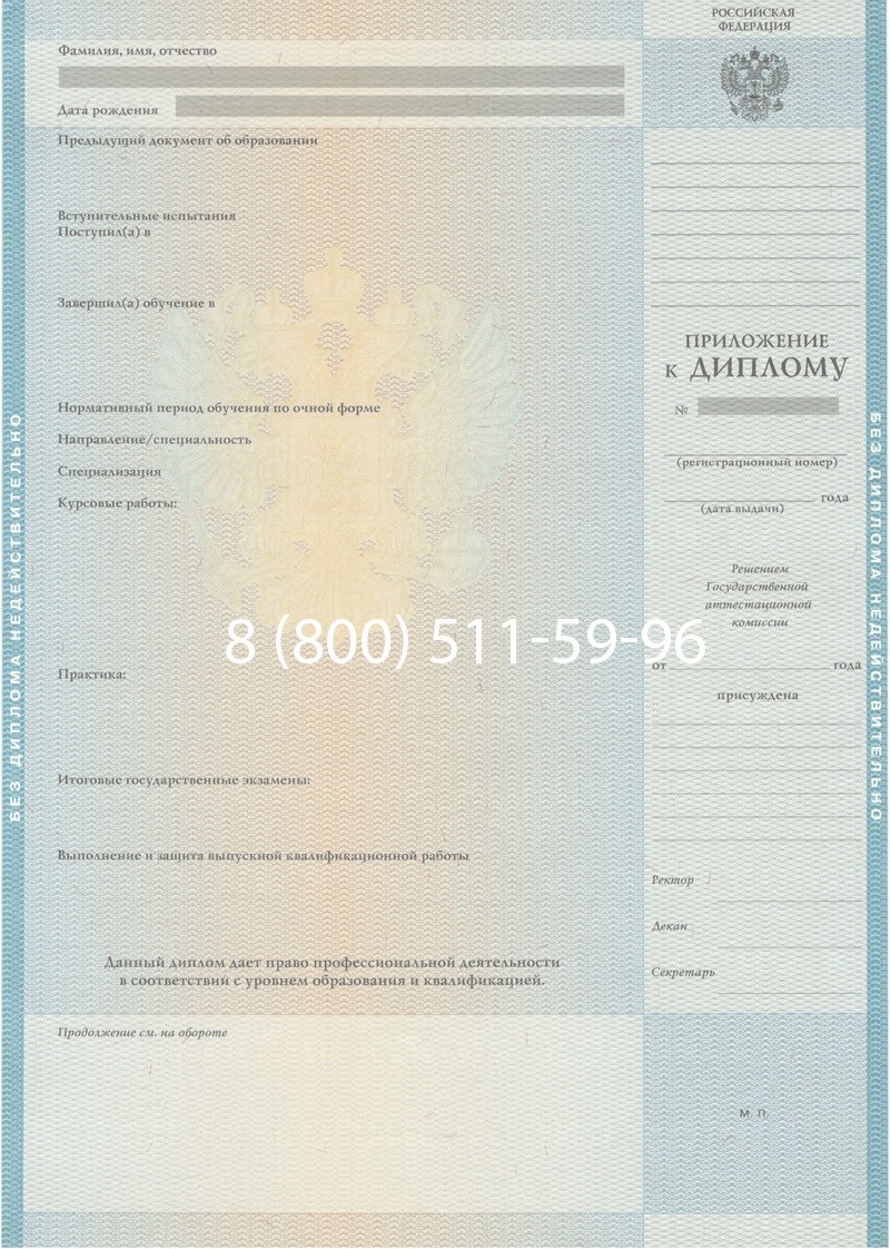 Заказать Диплом о высшем образовании 2010-2011 годов в Электростали Заказать Диплом о высшем образовании 2010-2011 годов в Электростали