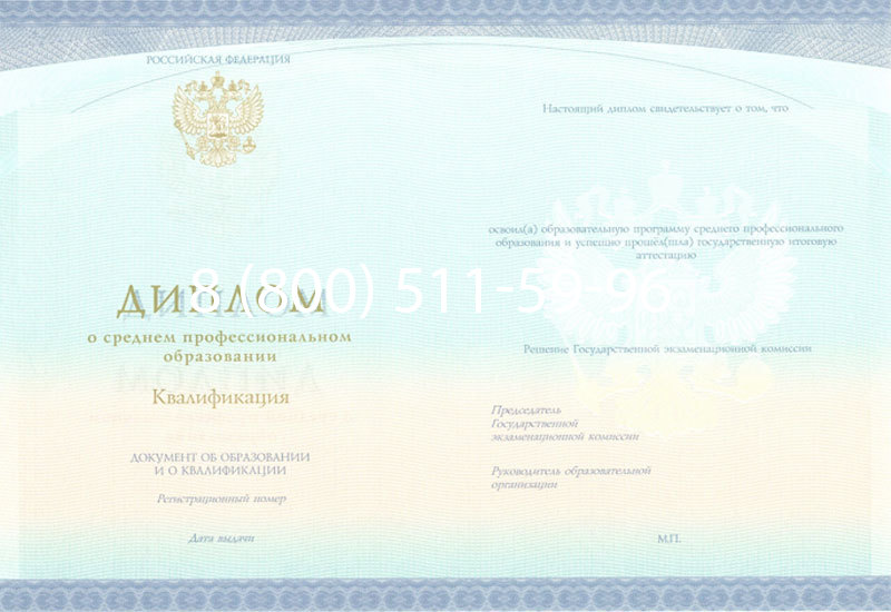 Купить Диплом колледжа (Спецбланк) 2014-2024 года в Электростали Купить Диплом колледжа (Спецбланк) 2014-2024 года в Электростали